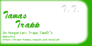 tamas trapp business card